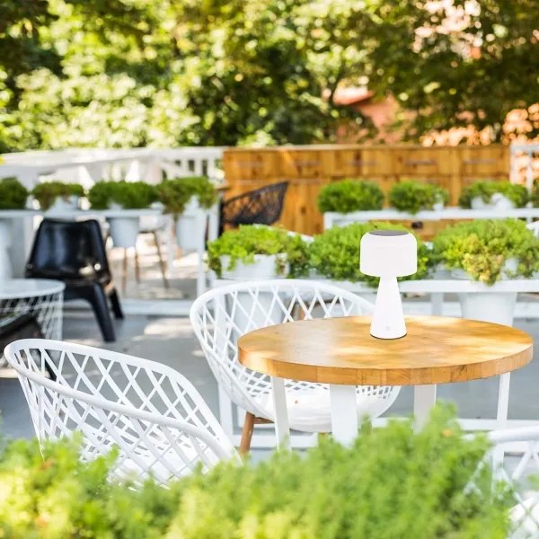 LED Dimmerabile solare lampada da tavolo LIMA LED/3,7V 1800 mAh 3000/4000/5000K IP44 bianco