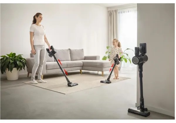 Sencor - Aspirapolvere a scopa senza filo 2 in 1 200 W / 2600 mAh, nero