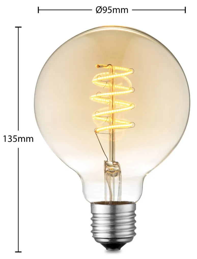 E27 4W lampadina LED, 470 lm, 2.700K opale