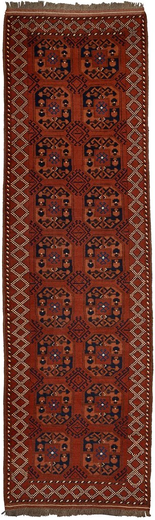 Afghan Tappeto orientale 310 x 90 Rosso (Afghanistan) Annodato A Mano