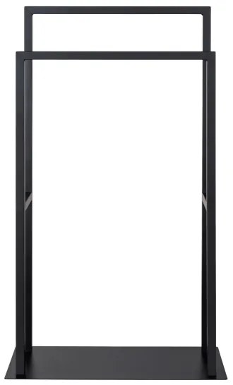 WENKO 26056100 - Portasciugamani a piantana RIVALTA 46x80 cm acciaio inox/nero