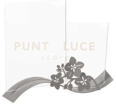 Porta foto elegante fior di loto ondina fango in ferro 35x20cmh(15x...