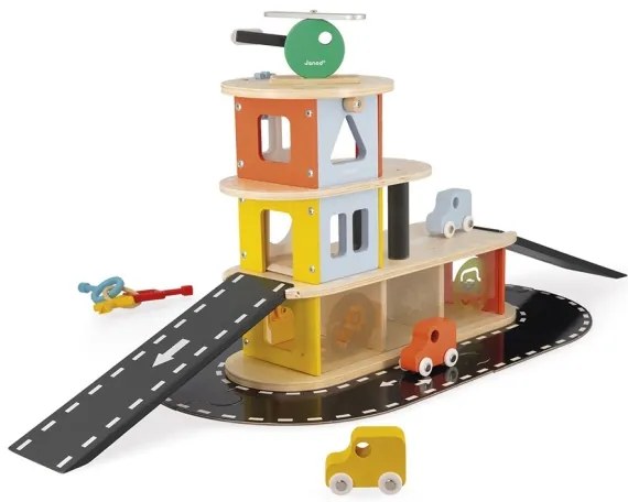 Janod - Garage in legno BOLID