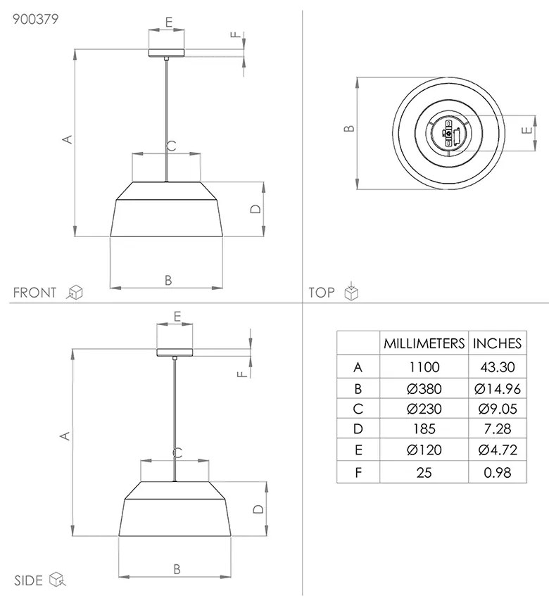 Lampadario Contemporaneo Contrisa 1 Luce Metallo Grigio