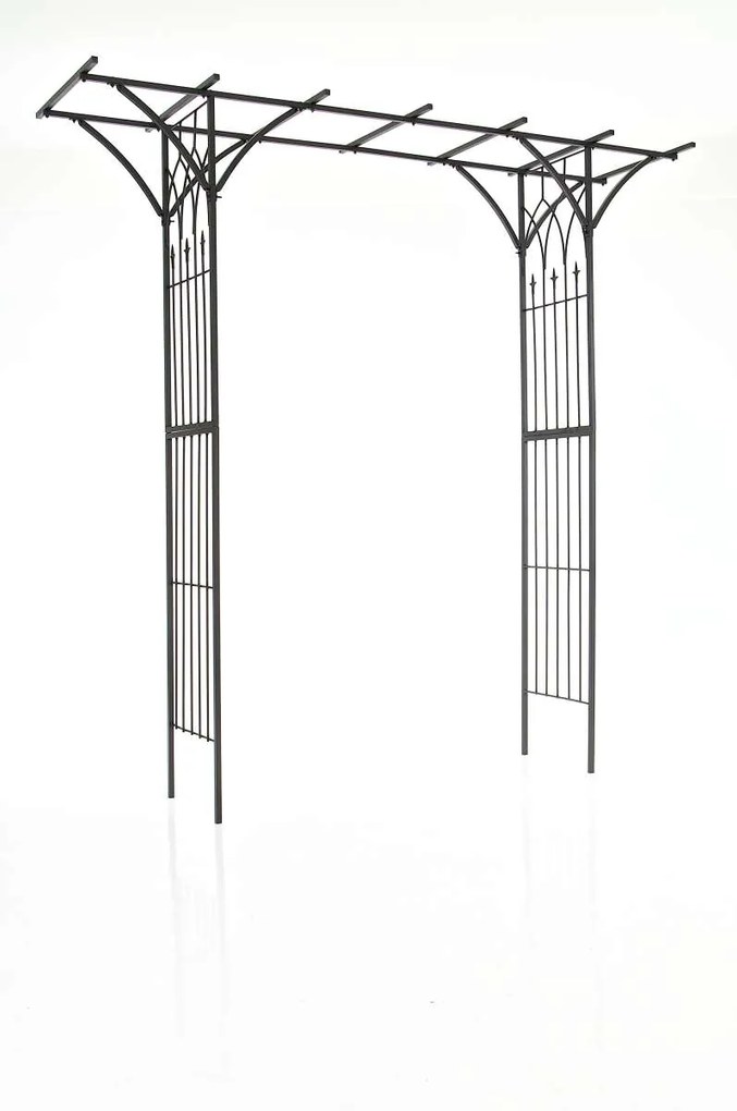 Arco Da Giardino Elegante: Rosenbogen Milano / Schwarz