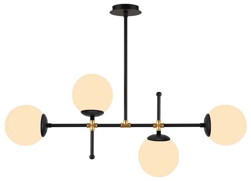 Apparecchio a sospensione nero, altezza 57 cm Kruva - Squid Lighting