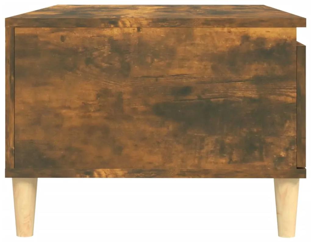 Tavolino da Salotto Rovere Fumo 90x50x36,5 cm Legno Multistrato