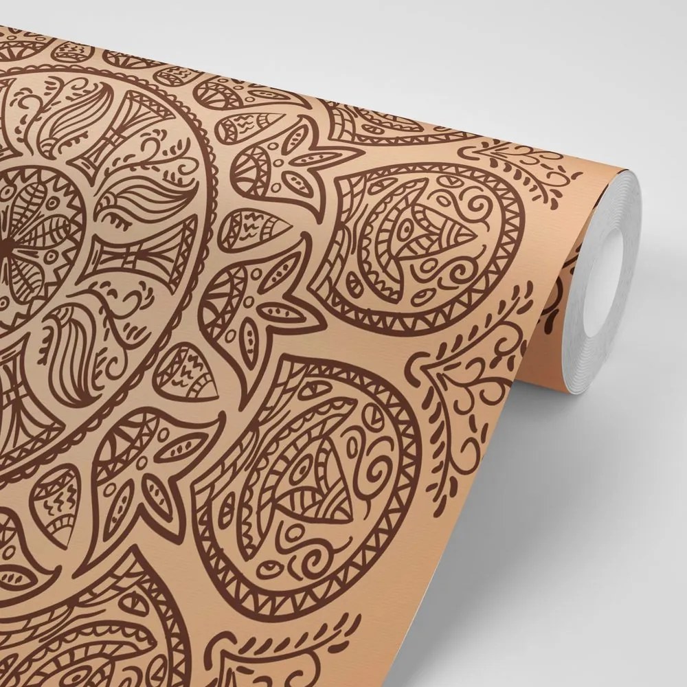 Carta da parati – Mandala con motivo popolare astratto