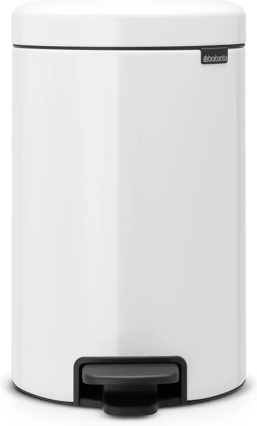 Bidone in acciaio bianco 12 l NewIcon - Brabantia