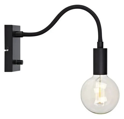 Lampada da parete nera Raw – Markslöjd