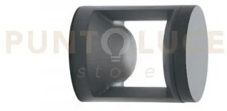 Applique led wami in alluminio antracite 10w 1530lm cct ip65 12x14,...