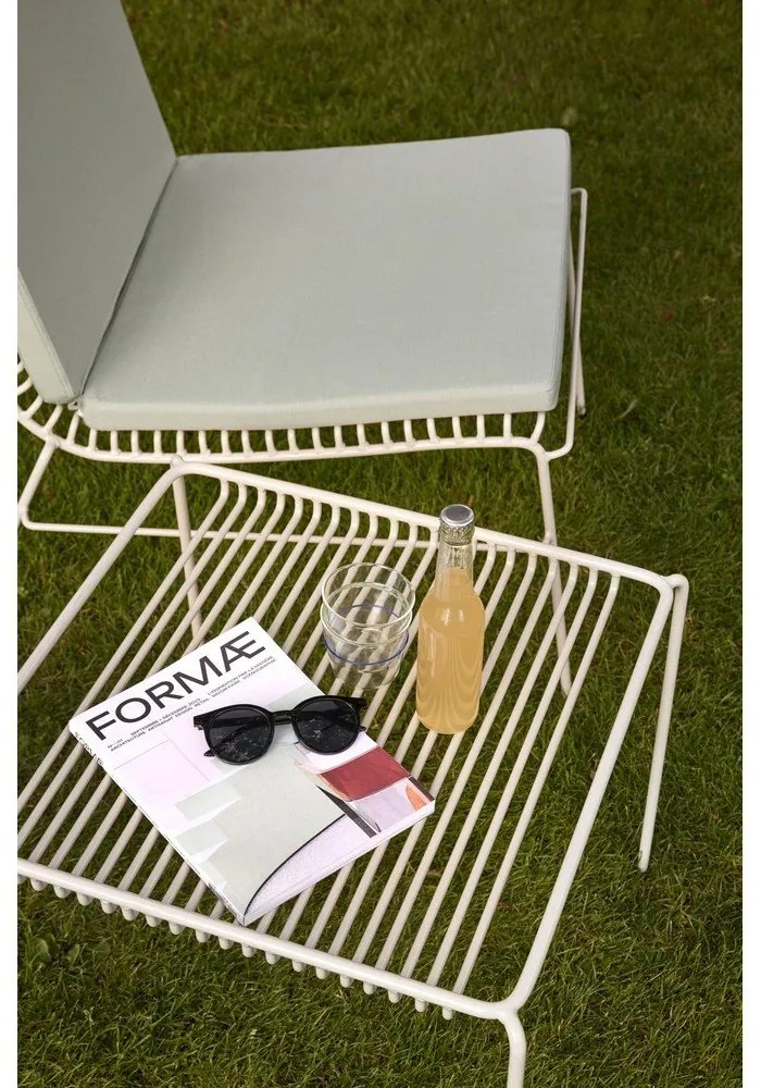 Sedia da giardino in metallo bianco String - Hübsch