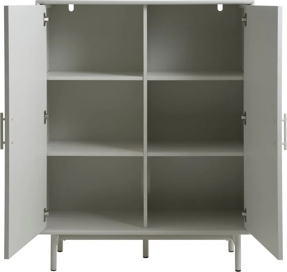 Armadietto grigio 100x125x40 cm Palma – Unique Furniture