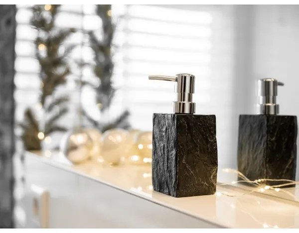 WENKO 17921100 - Dispenser per sapone SLATE ROCK 250 ml antracite