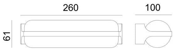 Globo 34174W1 - Applique da esterno a LED HONNA LED/20W/230V IP54