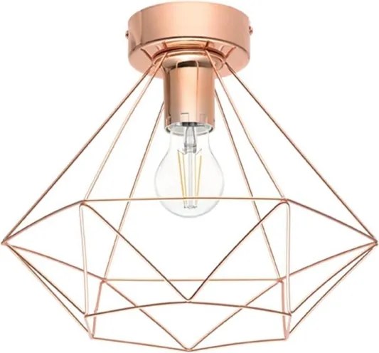 Eglo 79256 - Lampadario a plafone BYRON 1xE27/60W/230V rame