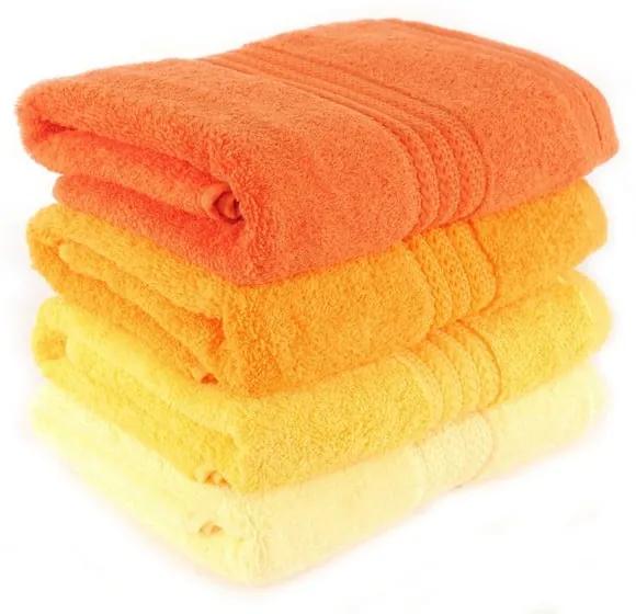 Set di 4 asciugamani in cotone Daisy, 50 x 90 cm Rainbow - Foutastic