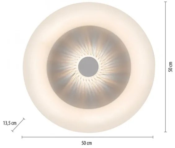 JUST LIGHT. 14383-16 - Plafoniera LED dimmerabile VERTIGO LED/26W/230V+RC