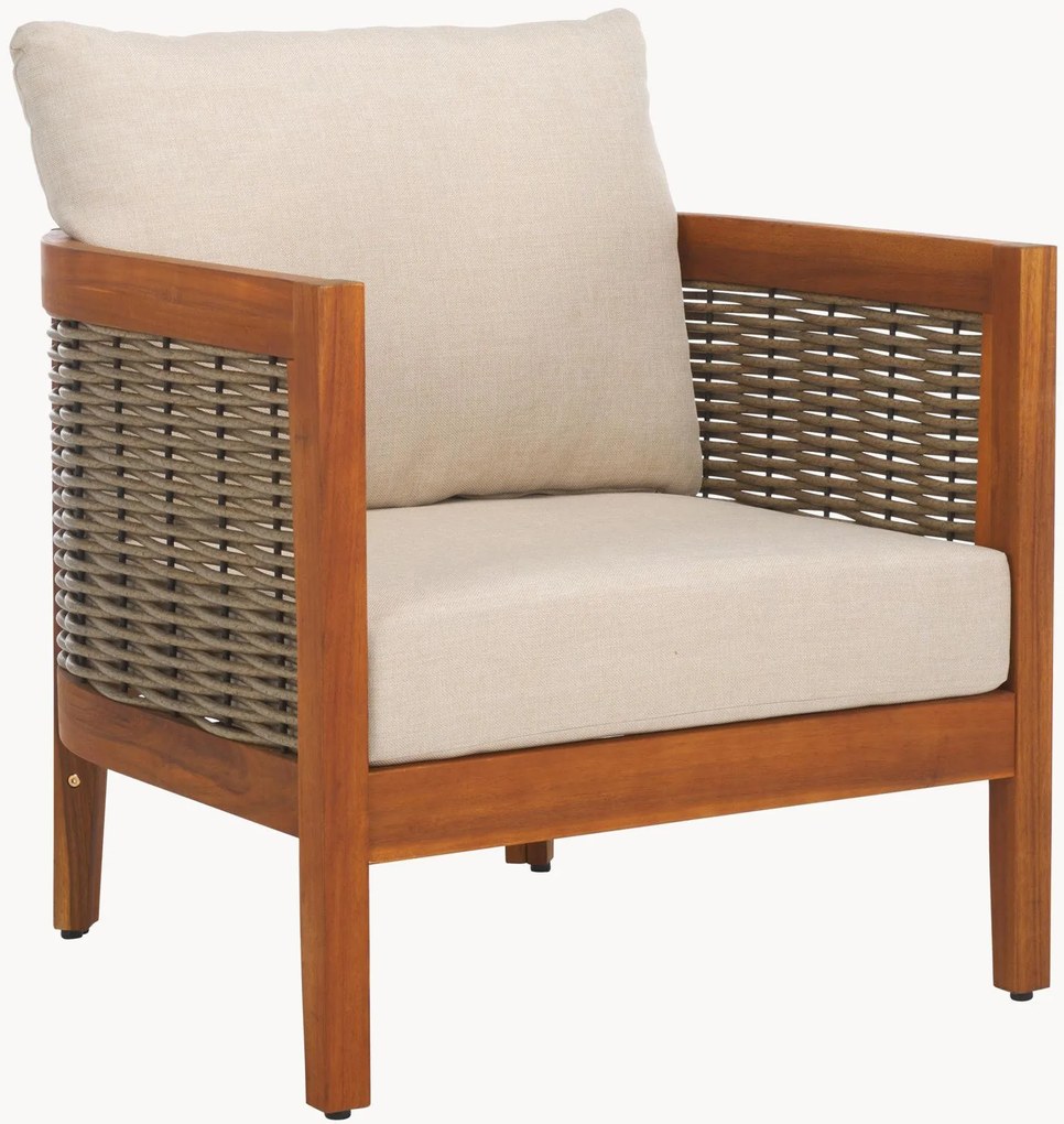 Set di 2 poltrone da giardino in legno di acacia Amanda