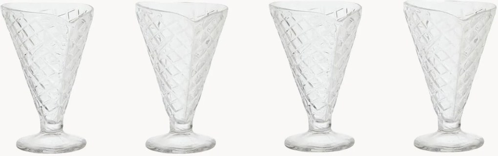 Set di 4 coppe gelato Sundae