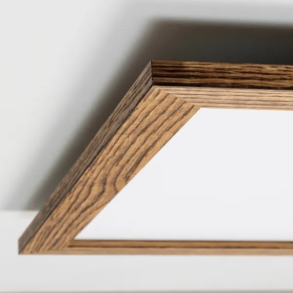 Brilagi - Pannello LED dimmerabile SLIMFRAME WOOD LED/58W/230V 64x64 cm + telecomando