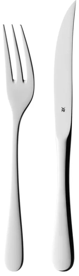 Set di 6 posate da bistecca in confezione di legno Cromargan - WMF