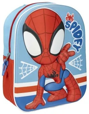 Zaino per Bambini 3D Spidey Azzurro Rosso 25 x 31 x 1 cm