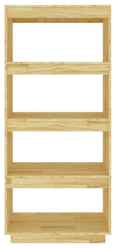Libreria/divisorio 60x35x135 cm in legno massello di pino