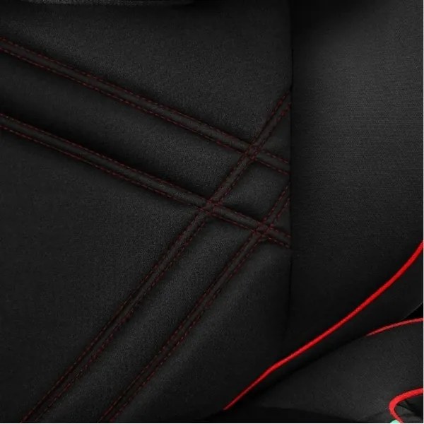 Lionelo - Seggiolino auto HUGO i-Dimensioni 100-150 cm nero/rosso