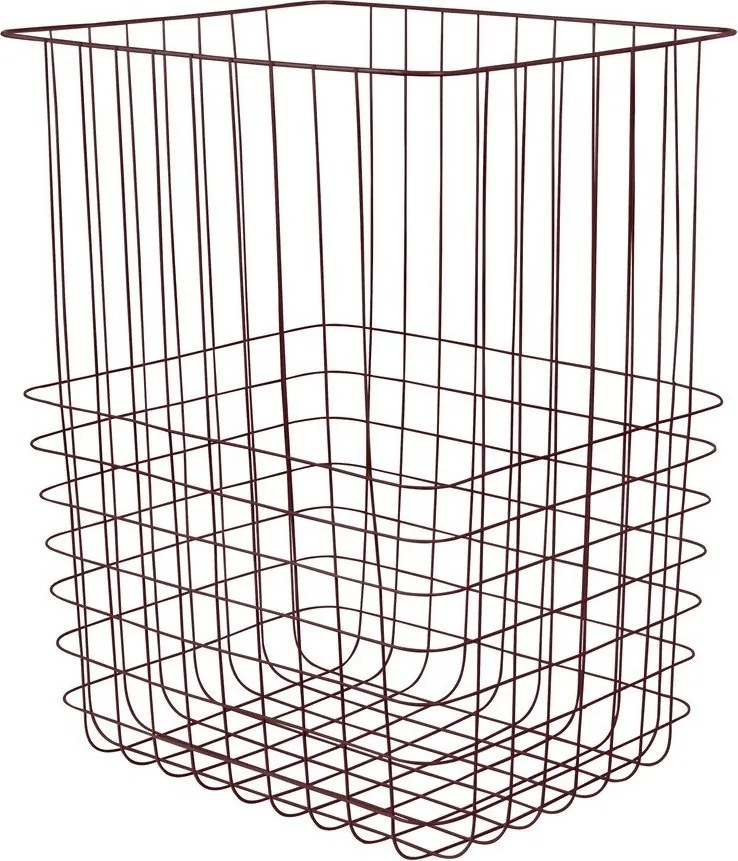 Cesta per il bucato burgundy in metallo 64 l Store-It – Mette Ditmer Denmark