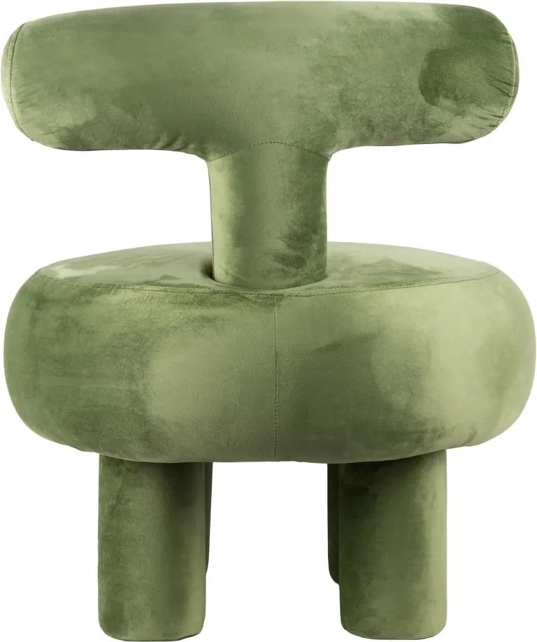 Poltrona in velluto verde chiaro Abrazo - Leitmotiv