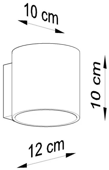 Sollux SL.0050 - Applique ORBIS 1 1xG9/40W/230V bianco