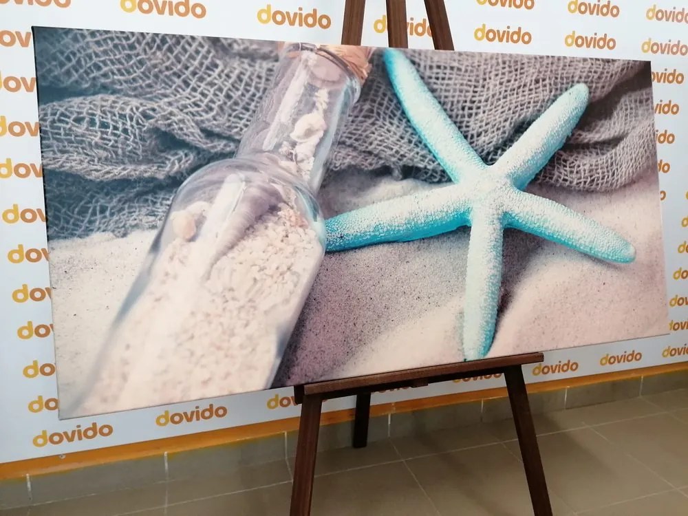 Quadro su tela – Stella marina sulla spiaggia