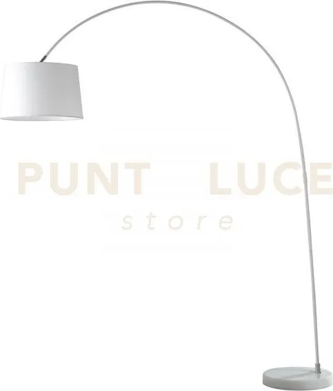 Piantana dream bianca 1 luce attacco e27 152x40x200cm con paralume ...