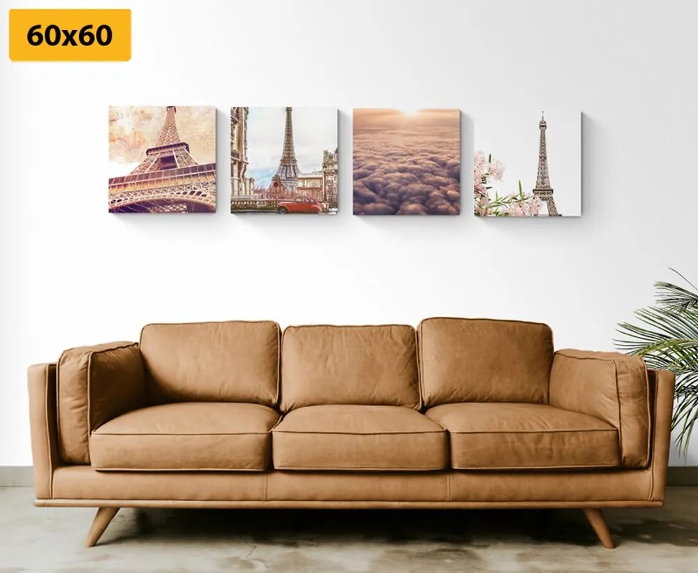 Set di quadri – Torre Eiffel a Parigi
