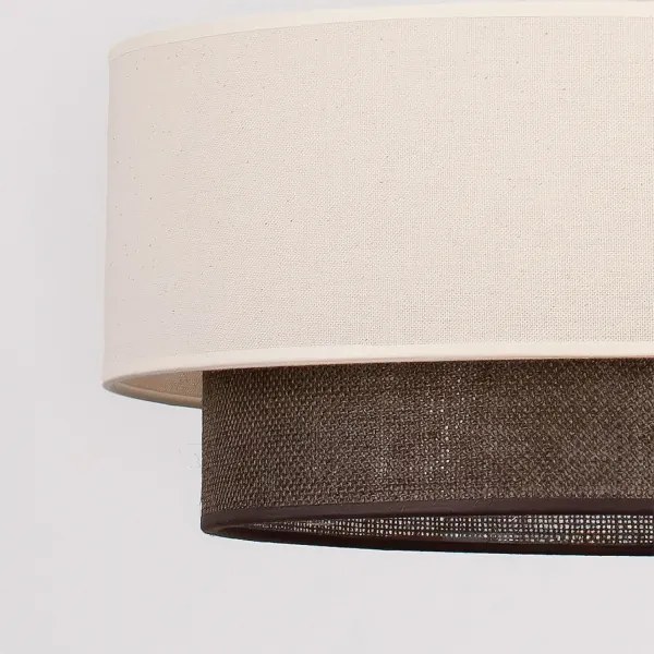 Brilagi - Lampadario a plafone LED Stile BOHO 3xE27/15W/230V Ø 80 cm crema/marrone