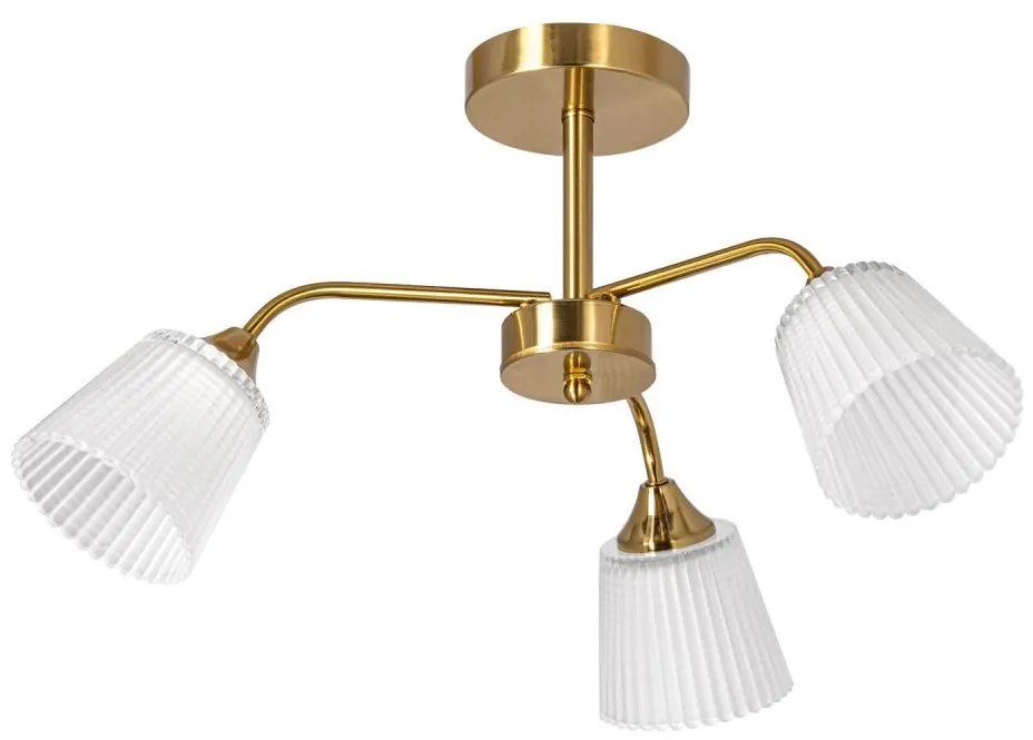 Lampadario a sospensione con supporto rigido 3xE14/60W/230V oro