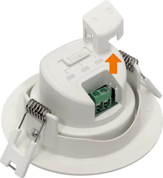 Faro Incasso Tondo 7W CCT Ø70mm 38° Orientabile Dimmerabile Colore Bianco Variabile CCT