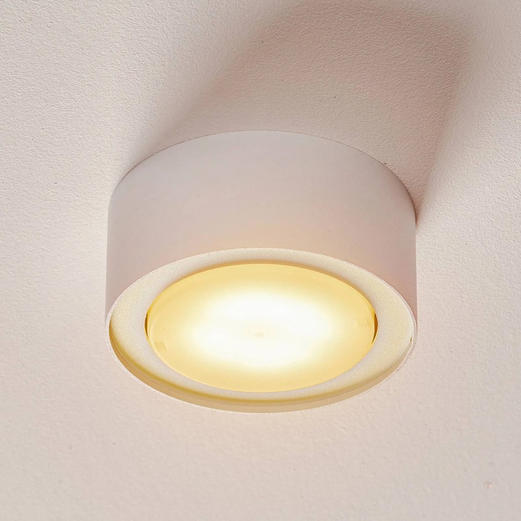 Nowodvorski Lighting Faretto da soffitto Flea in acciaio, bianco