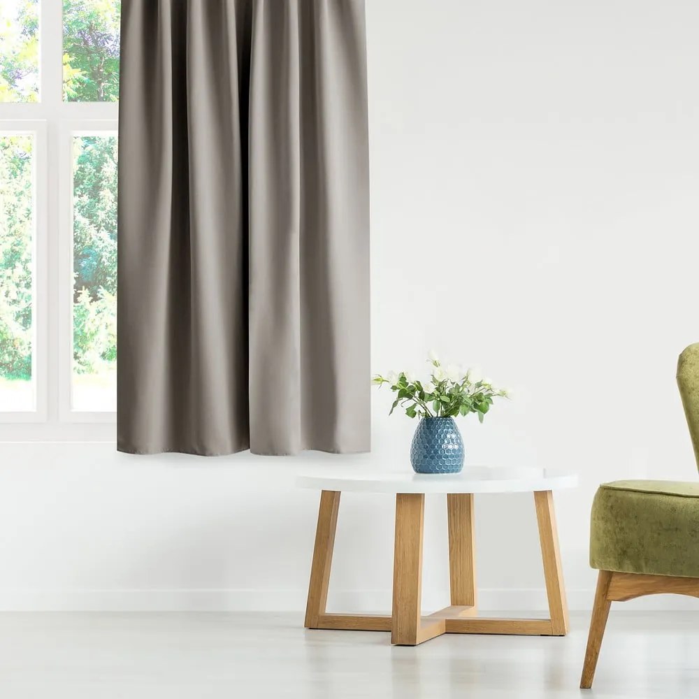 Tenda termoisolante/parzialmente oscurante greige 140x270 cm Kierra – Restilo