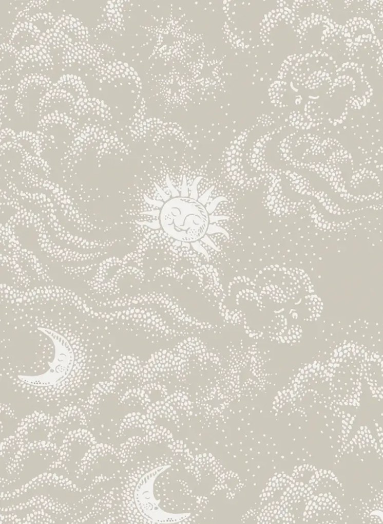 Littlephant Tapete Happy Cloud - Terra Powder