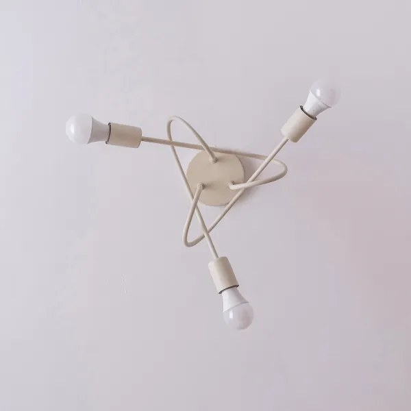 Lampadario a soffitto OXFORD 3xE27/15W/230V crema