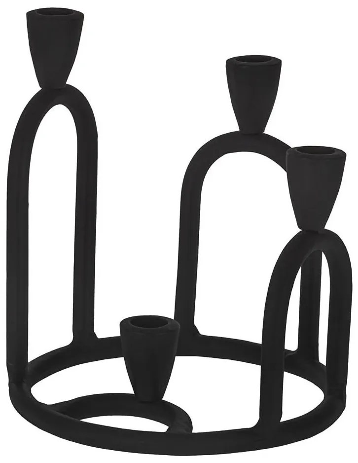 Eglo 422106 - Portacandela JELLICOE 22,5x19,5 cm nero