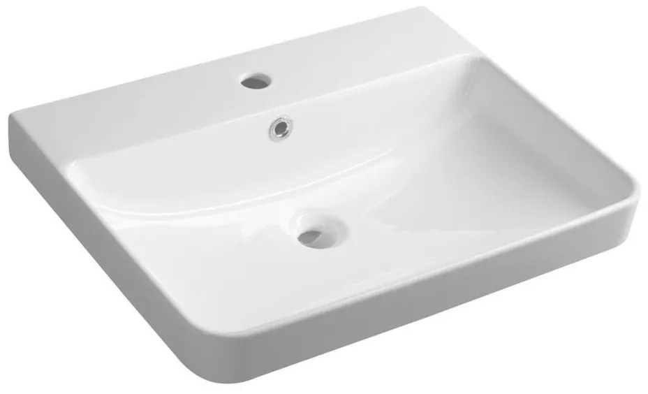 Bruckner - Lavabo incasso NERON 60x48 cm bianco