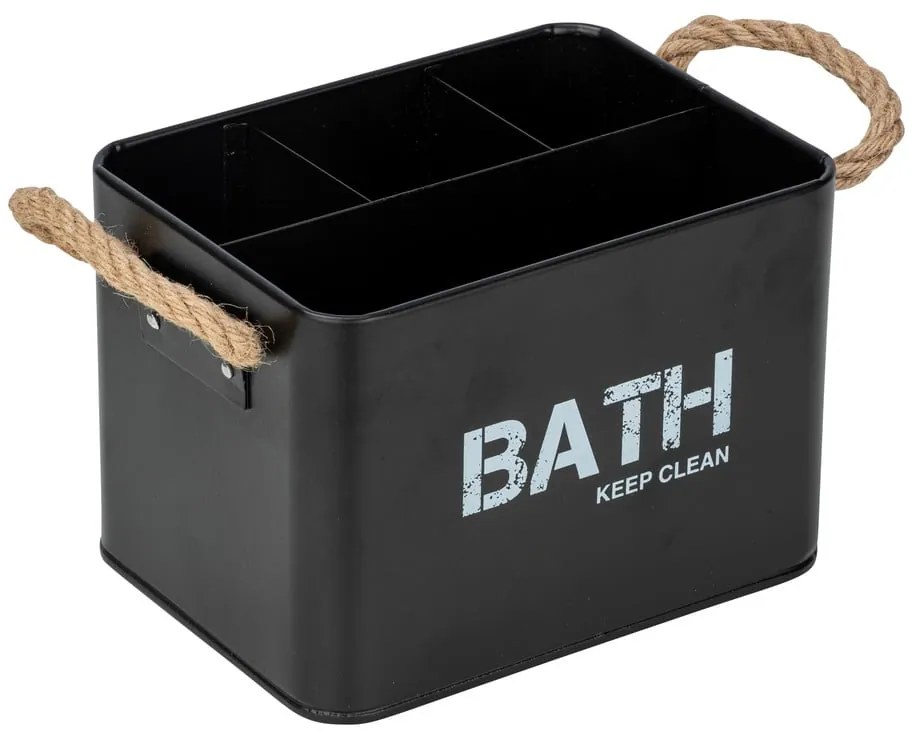 Organizzatore da bagno nero con 4 scomparti Gara - Wenko