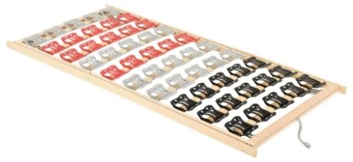 Rete a Doghe con 12 Doghe Testa e Piedi Regolabili 100x200 cm
