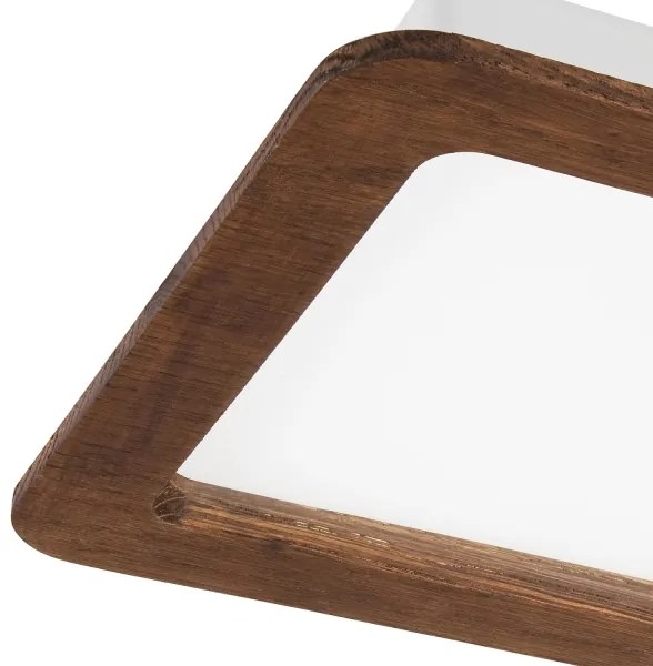 Lampada LED da incasso WOODY SPOT 17W 230V 3000K ciliegio 18,5x18,5 cm