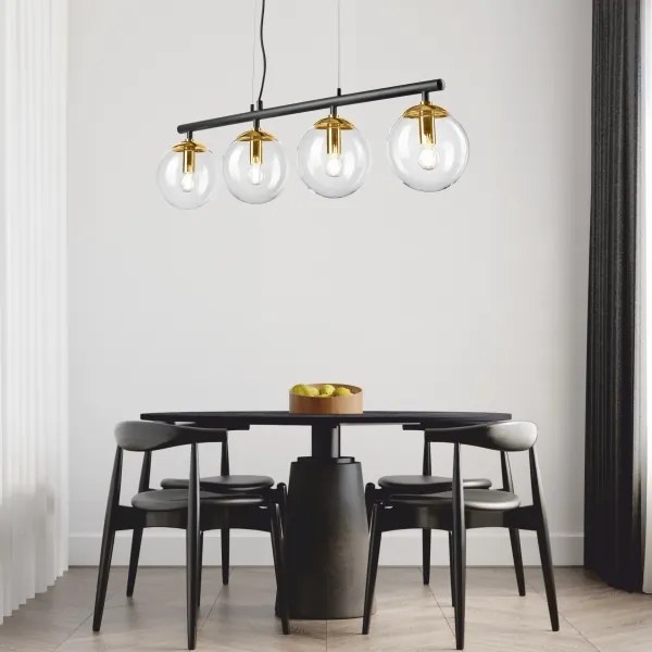 Lampadario a sospensione con filo ELOISE 4xE14/15W/230V