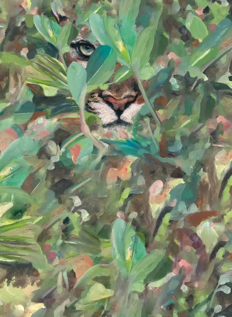 Coordonne Carta da parati Hidden Puma - Spring