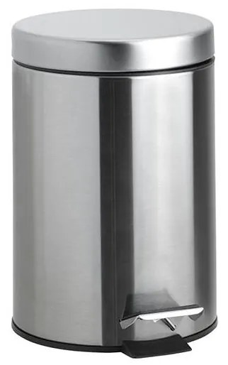 Pattumiera 17x25,5 cm acciaio inox/argento